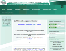 Tablet Screenshot of developpementsocial.fr